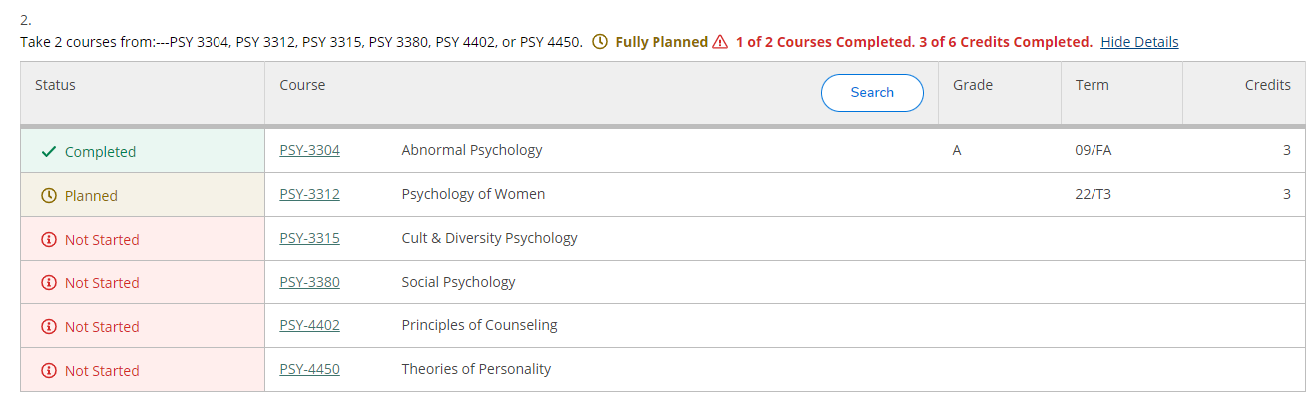 Register Using Student Planning 3