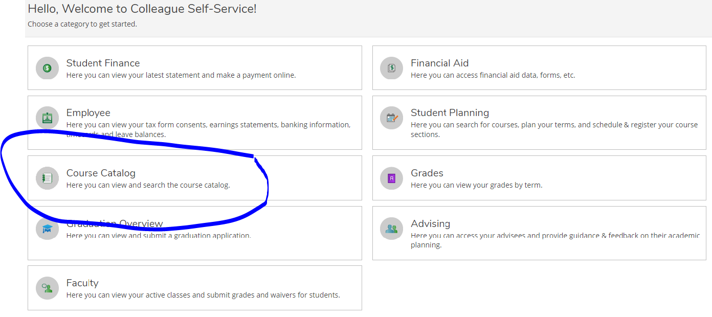 view courses & Schedule 1