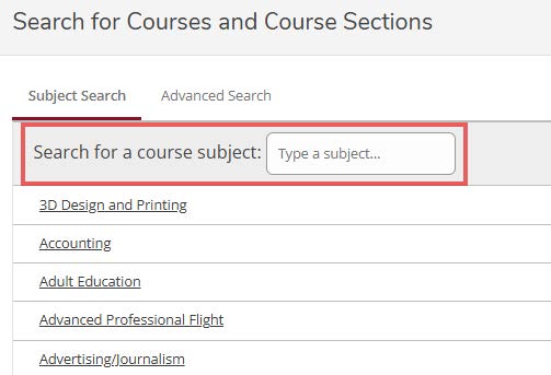 view courses & Schedule 2